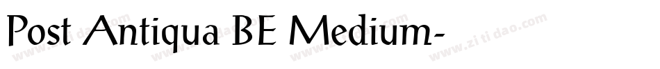 Post Antiqua BE Medium字体转换